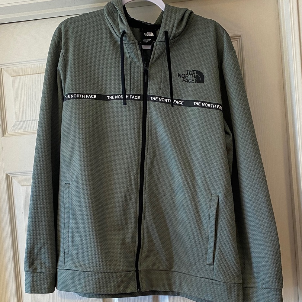 The North Face Men's Olive Zip-Up Track Jacket Sz XL.  Box11